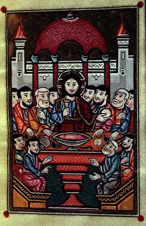 Catholicism Artwork Drucke: The Last Supper, 1695. Creator: Unknown
