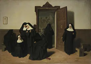 Die Unterdrückung des Klosters, 1867. Künstler: Mazza, Giuseppe (1817-1884)