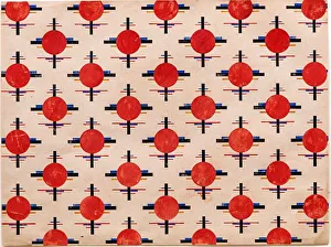 Suprematismisches Muster. Stoffdesignumfang circa 1921. Künstler: Chaschnik, Ilija Gregorjewitsch (1902-1929)
