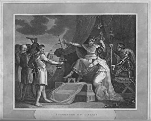 Historical Print Collection Drucke: Surrender of Calais, 1838
