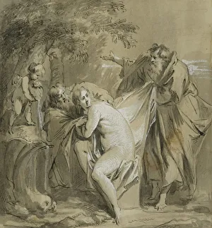 Heritage Art Netherlands Europe Drucke: Susanna and the Elders. Creator: Jacob de Wit