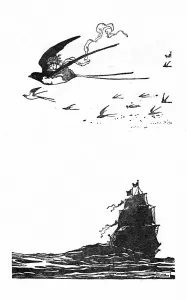 W Heath Robinson Illustration Drucke: The Swallow Soared High Into The Air, c1930. Artist: W Heath Robinson