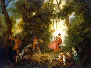 St Petersburg Museum Art Drucke: Swing, 1730s