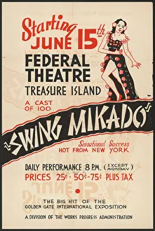 Gilbert And Sullivan Comic Opera Drucke: Swing Mikado, [193-]. Creator: Unknown