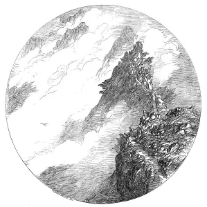British Mountain Scenery Drucke: Swirrel Edge, Mount Helvellyn, 1854. Creator: Harvey Orrin Smith