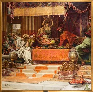 Allegory And Literature Artwork Drucke: The Sword of Damocles