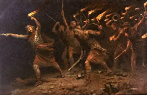 Santiago Ortega Artwork Drucke: The sword of the Lord and of Gideon