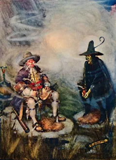 Joseph Ratcliffe Skelton Art Drucke: How Table Mountain got its Cloud, 1909. Artist: Joseph Ratcliffe Skelton