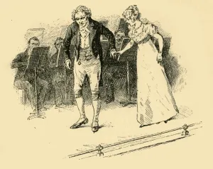 Austrian Composer Portrait Drucke: Taking his hand, turned him round to the audience, (1907). Creator: Unknown