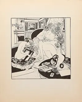 Aus "Tales at the Dressing Table", c1908-1910. Künstler: Bayros, Franz von (1866-1924).