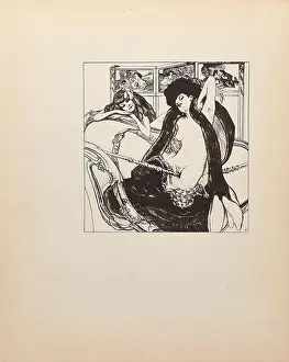 Aus "Tales at the Dressing Table", c1908-1910. Künstler: Bayros, Franz von (1866-1924)