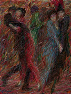 Vintage Dance Illustrations Drucke: Tango, 1914. Creator: Cominetti, Giuseppe (1882-1930)