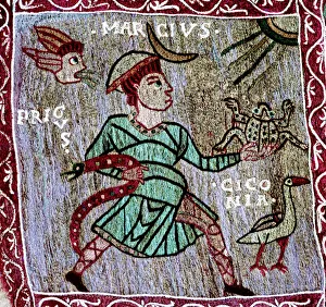 Santiago Ortega Artwork Spain Drucke: Tapestry of Creation, detail of March