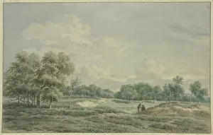 Aquarellierte Landschaften Drucke: In t'Duin bei Bloemendaal, 1801