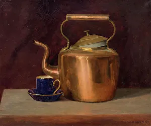 Felix Vallotton Art Drucke: Tea Kettle, 1895. Creator: Vallotton, Felix Edouard (1865-1925)