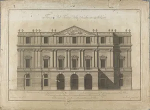 Giuseppe Piermarini Artwork Drucke: Teatro alla Scala. Project
