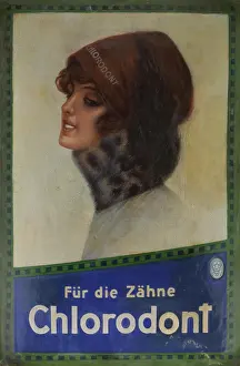 Für die Zähne - Chlorodont, 1910er Jahre. Schöpfer: Anonym.