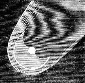Teleskopische Erscheinungen des Kometen Donati, wie sie vom Cambridge Observatorium am 24. September um 20 Uhr 1858 beobachtet wurden