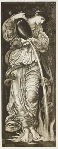 Allegorical Figure Art Drucke: Temperance, c1872, (1900). Creator: Unknown
