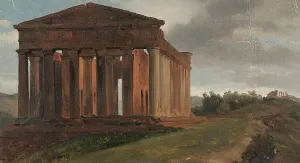 Agrigento Temple Drucke: A Temple in Agrigento, Sicily. Creator: Gustaf Soderberg