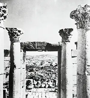 Ancient Greek Buildings Drucke: Temple of Old Corinth, Greece, c1955. Creator: Arthur Charles Kirby Ware