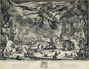 Saint Anthony Painting Drucke: The Temptation of Saint Anthony, 1635