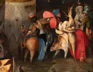 Early Netherlandish Painting Drucke: The Temptation of Saint Anthony (Triptych)