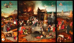 Early Netherlandish Painting Drucke: The Temptation of Saint Anthony (Triptych)