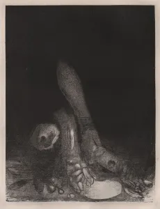The Temptation Of St Anthony Drucke: The Temptation of St. Anthony: Flowers Fall and the Head of a Python Appears, 1896