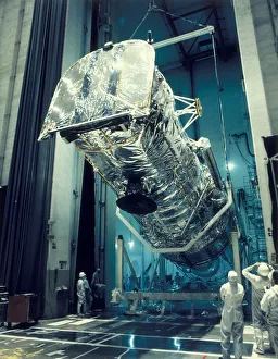 Astronomy Science Photos Drucke: Testing the Hubble Space Telescope, 1980s