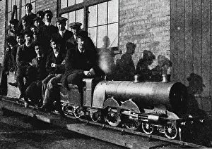 Steam Train Locomotive Drucke: Testing A Miniature Atlantic Engine at Northampton, 1926