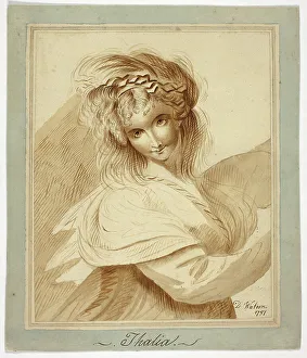 Art Institute Chicago Collection Drucke: Thalia, c.1797. Creator: D. Watson