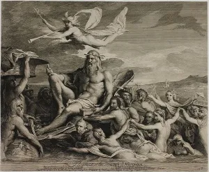 River Thames Geography Drucke: The Thames, or The Triumph of Navigation, 1791, published 1792. Creator: James Barry