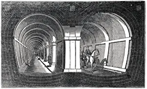 Der Thames-Tunnel in London, 1832