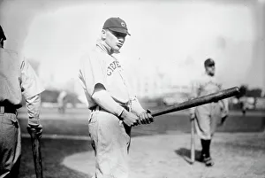 Gerahmter Druck : Theodore Harrison Ted Easterly, Cleveland AL, in Hilltop Park, NY (Baseball), 1911. Ersteller: Bain News Service Gerahmter Druck : Theodore Harrison Ted Easterly, Cleveland AL, in Hilltop Park, NY (Baseball), 1911. Ersteller: Bain News Service