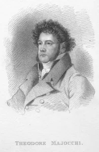 Monochrome Portrait Art Drucke: Theodore Majocchi, c1820. Creator: T Wright
