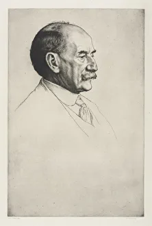 Thomas Hardy, Gesicht nach rechts, 1910. Schöpferin/Erfinder: William Strang (Britisch/Britanischer), geboren um 1859 gestorben um 1921
