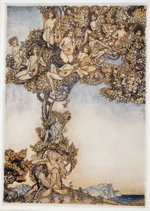 William Shakespeare Illustrations Drucke: Sometimes a thousand twangling instruments will hum about mine ears, illustration