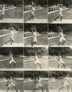Gerahmter Druck : Der Diskus wirft ohne Drehung, 1908. Ersteller: Unbekannt. Gerahmter Druck : Der Diskus wirft ohne Drehung, 1908. Ersteller: Unbekannt.