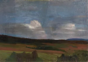 Realist Oil Paintings Drucke: Thunder Clouds, 1896. Creator: Halfdan Egedius