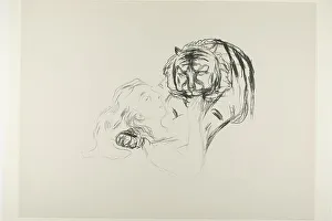 Der Tiger, 1908/09. Ersteller: Edvard Munch