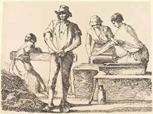 Betonmacher, 1803. Erfinder: Thomas Barker