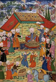 Timur erhält eine Deputation, 1600. Künstler: Unbekannt.