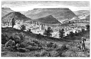 Drucke von Die alte Hauptstadt Bulgariens Tirnava um 1889. Eine Kupferstich von Roberts 'The Countries of the World', veröffentlicht durch Cassells (Londres und Paris), ca. 1890 Bulgarien Drucke: Tirnava ist die alte Hauptstadt Bulgariens um 1890
