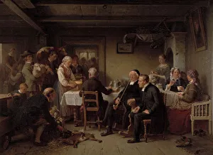 Zehntsammlung im Skåneland, 1865. Schöpfer: Bengt Nordenberg