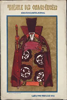 Russian Ballet History Drucke: Title page of Souvenir program for Ballets Russes, 1913. Creator: Fyodor Fyodorovsky