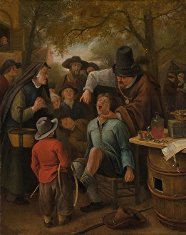 Jan Steen Artwork Drucke: The Tooth-Puller, 1651. Creator: Jan Steen