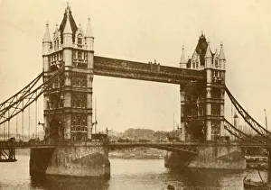 British Civil Engineering Drucke: The Tower Bridge, London, c1930. Creator: Unknown