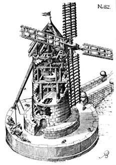 Windmill Architecture Drucke: Tower mill, 1620