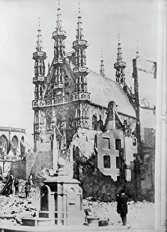 Rathaus, Löwen, zwischen 1914 und 1915. Ersteller: Bain News Service